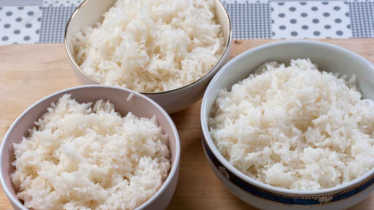 steamed rice