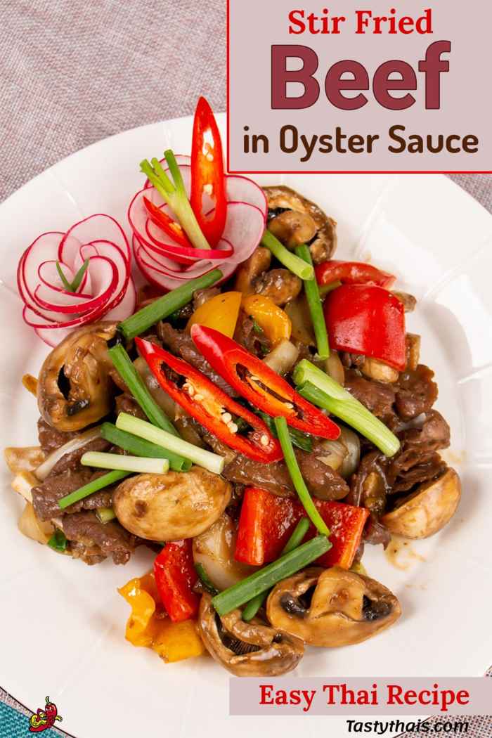 Best Stir Fried Beef In Oyster Sauce - Easy Fast Thai Recipe